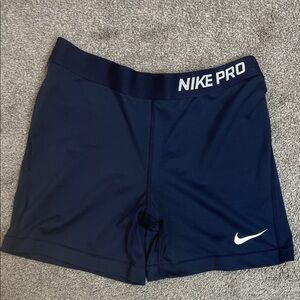 Nike Pro Compression Shorts Navy Blue Size Large